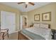 Relaxing bedroom with a carpet floor, neutral walls, and natural light at 412 Airedale Trl, Garner, NC 27529