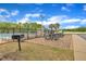 Community picnic area with multiple picnic tables, ideal for outdoor gatherings and enjoying the surrounding nature at 412 Airedale Trl, Garner, NC 27529