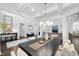 Bright open space featuring modern decor, hardwood flooring, and an inviting atmosphere at 6024 Lunenburg Dr, Raleigh, NC 27603