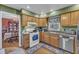 This kitchen is equipped with modern appliances and offers plenty of storage space at 604 Young Forest Dr, Wake Forest, NC 27587