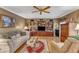 This spacious living room showcases a large entertainment center and comfortable seating at 604 Young Forest Dr, Wake Forest, NC 27587