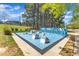 A park featuring a blue obstacle course with climbing and balancing features at 604 Young Forest Dr, Wake Forest, NC 27587