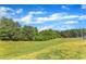 Expansive park view featuring a verdant field, trees, and distant baseball fields, showcasing recreational space at 604 Young Forest Dr, Wake Forest, NC 27587
