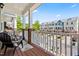 Spacious porch featuring chairs and a view of the neighborhood streetscape at 705 Samuel Cary Dr, Cary, NC 27511
