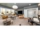 Comfortable living room with neutral decor, stylish furnishings, and bright lighting at 8208 Bella Oak Ct, Wake Forest, NC 27587