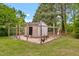 This property has a wooden chicken coop with chain link fence at 905 Tyler Ct, Garner, NC 27529