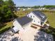 Stunning aerial view of the home showcasing the beautiful landscaping and architectural details at 9947 Nc Hwy 96 N, Selma, NC 27576