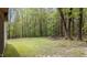 Wooded backyard perfect for outdoor enjoyment with a firepit for entertaining and relaxing at 1106 Lake Ridge Dr, Creedmoor, NC 27522