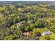 Scenic aerial view of a home surrounded by green trees and sprawling landscape at 1318 Indian Camp Rd, Chapel Hill, NC 27516