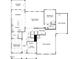 First floor floor plan featuring a kitchen, dining room, study, Gathering room, mudroom, and garages at 138 Alden Way, Angier, NC 27501