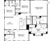 Second floor plan featuring bedrooms, bathrooms, laundry, loft and an owner's suite at 138 Alden Way, Angier, NC 27501
