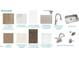 Selection of flooring, hardware, cabinets, tile, and plumbing fixtures for the kitchen and bath at 138 Alden Way, Angier, NC 27501