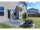 Cozy backyard with a fire pit, patio, fenced yard, and access to the home at 138 Horizon Trl, Garner, NC 27529