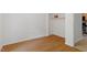 Spacious bedroom featuring hardwood floors and a closet for optimal storage at 158 Poplar St # A, Chapel Hill, NC 27516