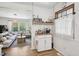 Living room view with an open view to a coffee bar and the rest of the living room at 1636 Cone Ave, Apex, NC 27502