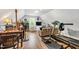 Spacious bonus room with wood floors, a TV area, and a desk space at 262 Windgate Dr, Clayton, NC 27527