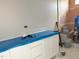 Bathroom features white vanity with a white countertop at 3022 White Rail Dr, Fuquay Varina, NC 27526