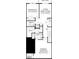 Upstairs floorplan including two bedrooms, one upper Gathering room and a bath at 404 Gaston Park Ln # 100, Wake Forest, NC 27587