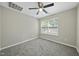 Bedroom with ceiling fan and natural light from the window at 413 Weeping Willow Dr, Durham, NC 27704