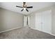 Bedroom with closet and view of the hallway at 413 Weeping Willow Dr, Durham, NC 27704