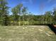 View of the lush green backyard with mature trees and level lawn at 4404 Darius Ct # 41, Fuquay Varina, NC 27526