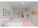 Comfortable bedroom with ensuite bath and walk-in closet for convenience and privacy at 5518 Jessip St, Morrisville, NC 27560