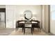 Bright dining area featuring a modern light fixture, white table and seating for six at 615 Cassa Clubhouse Way, Knightdale, NC 27545