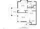 Floor plan layout featuring a balcony, bedroom, living room, dining area, kitchen, and two bathrooms at 703 Copperline Dr # 301, Chapel Hill, NC 27516
