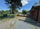 This home has a backyard with a patio for entertaining and relaxing at 706 Orchard Dr, Graham, NC 27253