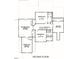 Second floor floorplan for a two-story home with three bedrooms, an office, and a recreation room at 7301 Wexford Woods Ln, Wake Forest, NC 27587
