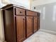 Bathroom cabinet is shown at 871 Olive Branch Dr, Smithfield, NC 27577