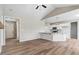 Open concept living space with an eat-in kitchen and a seamless transition to the front entry at 9391 Turkey Way, Middlesex, NC 27557