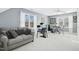 Large bedroom space with 2 large windows, grey walls, and an acoustic drum set at 101 Silk Leaf, Cary, NC 27518