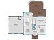 First floor plan featuring the kitchen, dining room, living room, and garage at 101 Silk Leaf, Cary, NC 27518