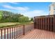 Inviting back deck overlooking a peaceful neighborhood with a view of nature at 1029 Frank Page Dr, Cary, NC 27519