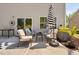 Backyard patio with comfortable outdoor seating at 1036 S Fieldhaven Dr, Fuquay Varina, NC 27526