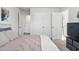 Bedroom with neutral carpet and a large closet at 1036 S Fieldhaven Dr, Fuquay Varina, NC 27526