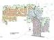 An overview of the community layout with street names, lot numbers, and amenities at 104 Sodalite Ln, Holly Springs, NC 27540