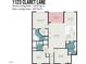 Layout featuring 1352 sqft of living space at 1123 Claret Ln, Morrisville, NC 27560