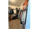 Spacious closet with organized storage, shelves and clothing racks for optimal organization at 116 Polenta Fields Dr, Smithfield, NC 27577