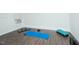Bright exercise room with wood floors, weights, a mat, and a step, perfect for home workouts at 127 Long Shadow Pl, Durham, NC 27713