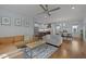 Spacious open-concept with living, dining and kitchen areas, great for entertaining at 1312 Lancaster St, Durham, NC 27701