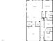 Detailed floor plan showcasing the layout of the home with labeled rooms and dimensions for clear understanding at 136 W Tecoma Ln, Clayton, NC 27520