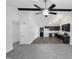 Open floorplan with high ceilings connecting living space, kitchen, and dining areas at 1405 Cross Link Rd, Raleigh, NC 27610