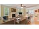 Inviting living room with fireplace, plush seating, and natural light at 144 Cobble Ridge Dr, Pittsboro, NC 27312
