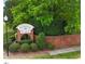Charming brick neighborhood sign 