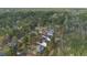 Birds eye view of neighborhood featuring well-maintained homes, mature trees, and neat landscaping at 157 Maplewood Dr, Sanford, NC 27332