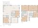 Floor plan of the first and second floors shows the layout of bedrooms, bathrooms, and living spaces at 157 Maplewood Dr, Sanford, NC 27332