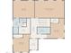 Floor plan of the second floor shows the layout of bedrooms, bathrooms, and closets at 157 Maplewood Dr, Sanford, NC 27332