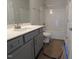 Bathroom featuring a gray vanity, a white countertop, and a shower-tub combination at 1681 Pecan Drive # 24, Nashville, NC 27856